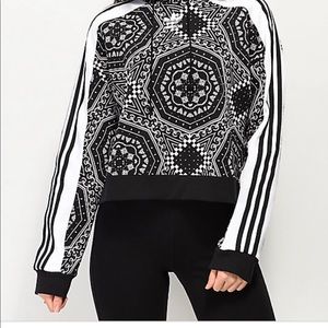 Adidas cropped hoodie.